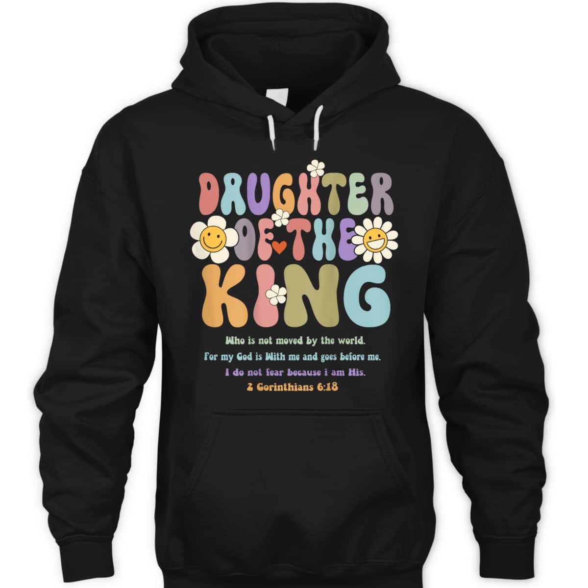 Groovy Daughter Of The King 2 Corinthians 6:18 Christian Aesthetic Bible Verse T-Shirt Groovy Daughter Of The King 2 Corinthians 6:18 Christian Aesthetic Bible Verse T-Shirt