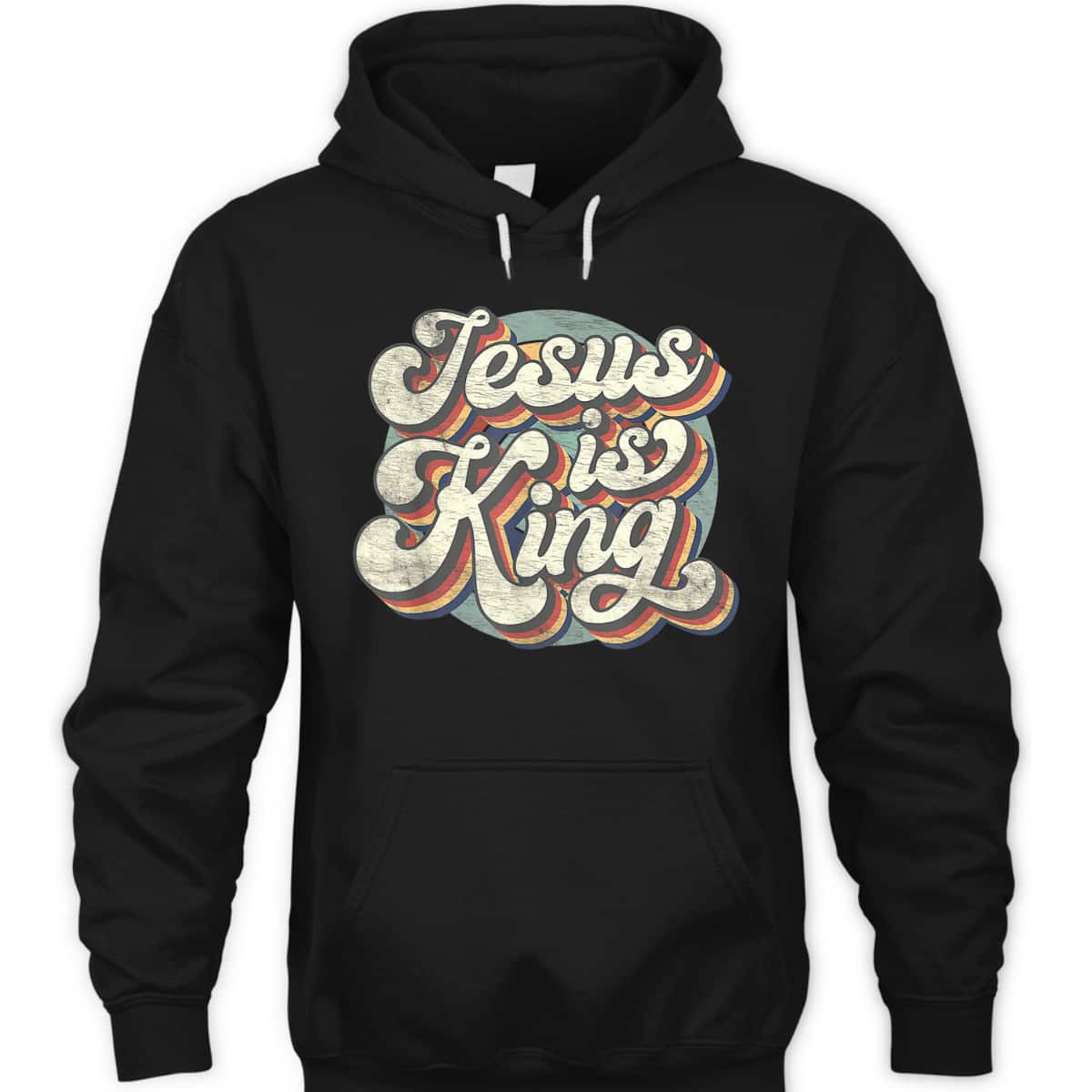 Retro Groovy Jesus Is King T-Shirt Christian Faith Bible Religious Retro Groovy Jesus Is King T-Shirt Christian Faith Bible Religious