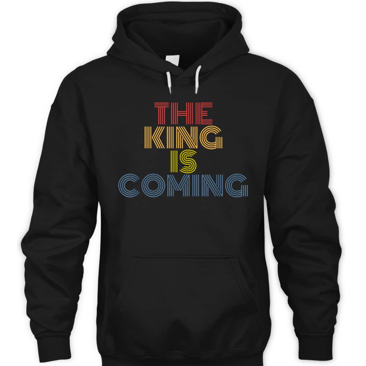 The King Is Coming Retro 70s Vintage Christian Religious T-Shirt The King Is Coming Retro 70s Vintage Christian Religious T-Shirt