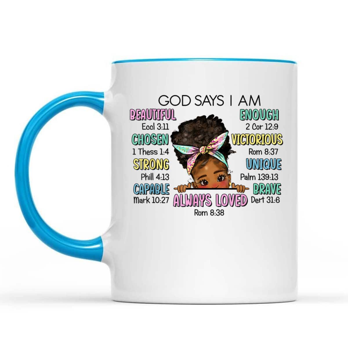 God Says I Am Chosen T-Shirt Beautiful Loved Cute Afro Girl Gift God Says I Am Chosen T-Shirt Beautiful Loved Cute Afro Girl Gift