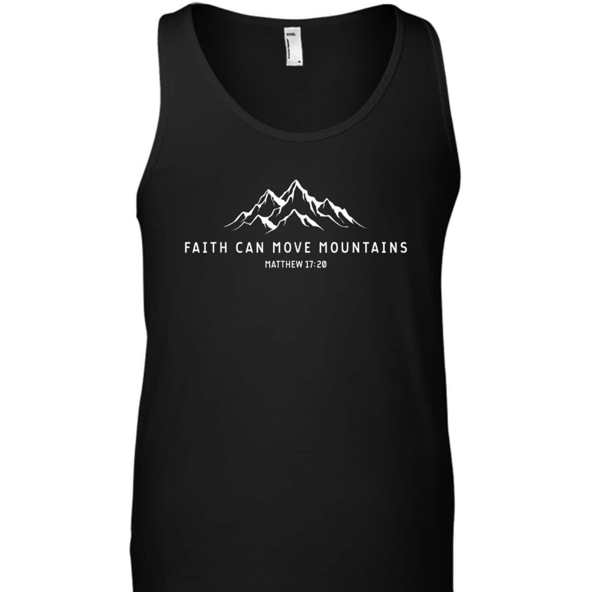 Vintage Faith Can Move Mountains Christian T-Shirt Vintage Faith Can Move Mountains Christian T-Shirt