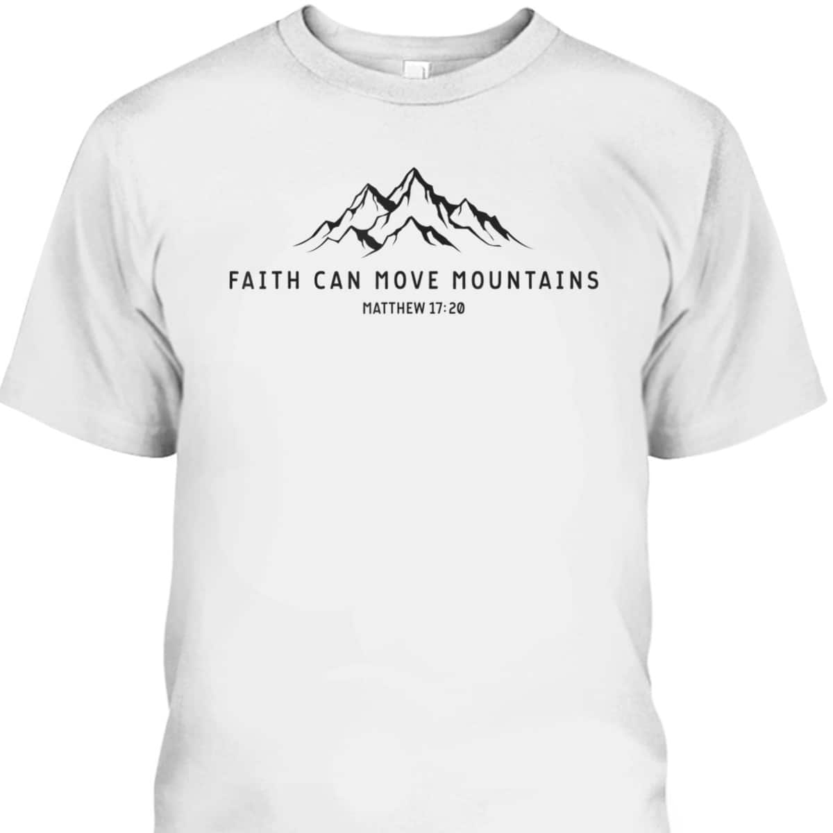 Vintage Faith Can Move Mountains Christian Religious T-Shirt Vintage Faith Can Move Mountains Christian Religious T-Shirt