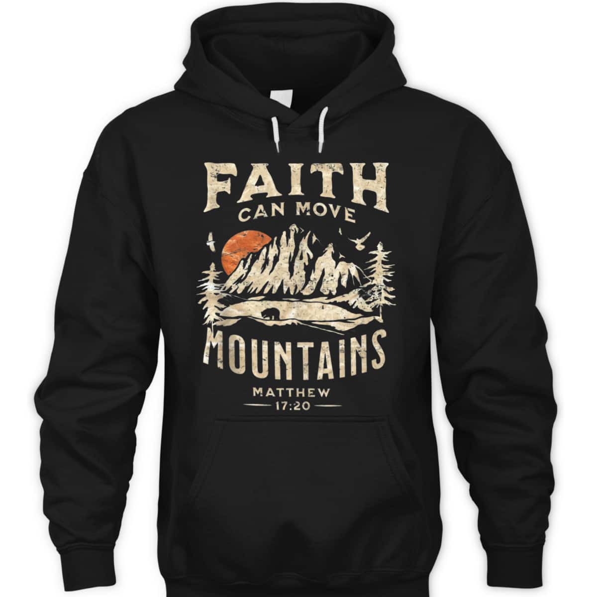 Faith Can Move Mountains Religious Bible Christian Believers T-Shirt Faith Can Move Mountains Religious Bible Christian Believers T-Shirt