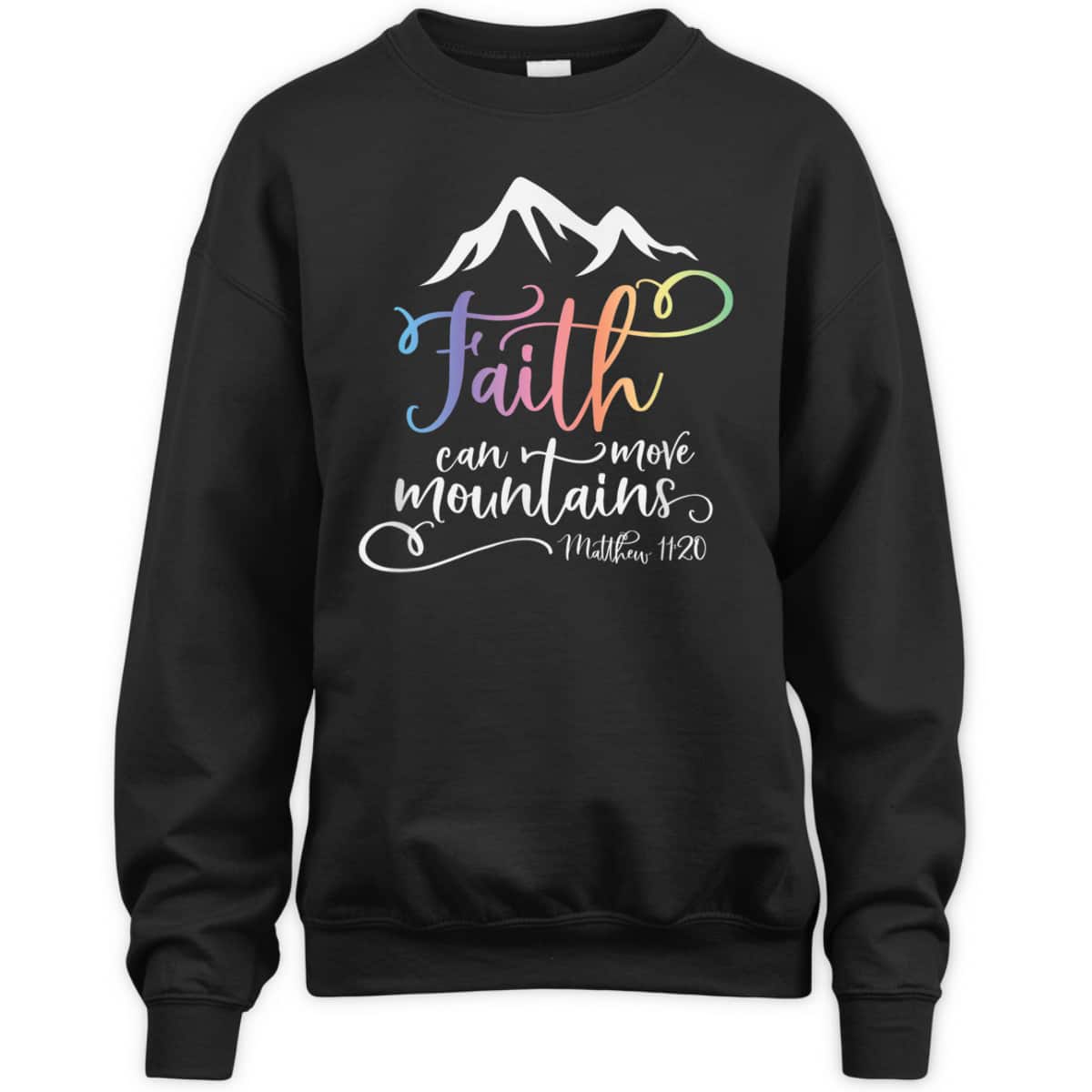 Bible Verse T-Shirt Matthew 1120 Faith Can Move Mountains Bible Verse T-Shirt Matthew 1120 Faith Can Move Mountains