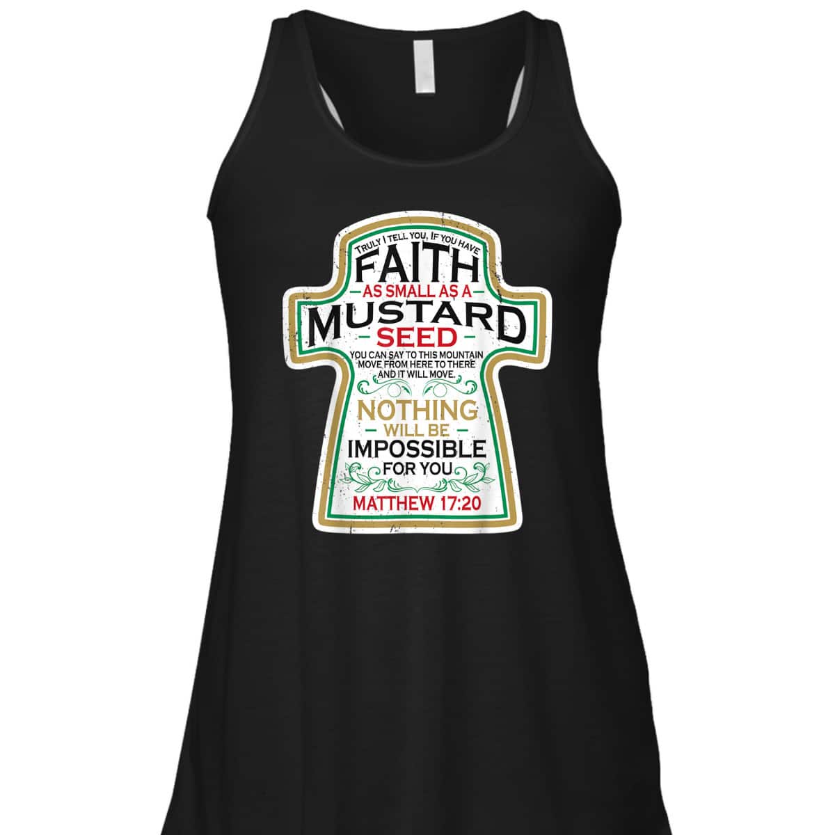 Mustard Seed Faith Funny Christian T-Shirt Mathew 17 20 Bible Scripture