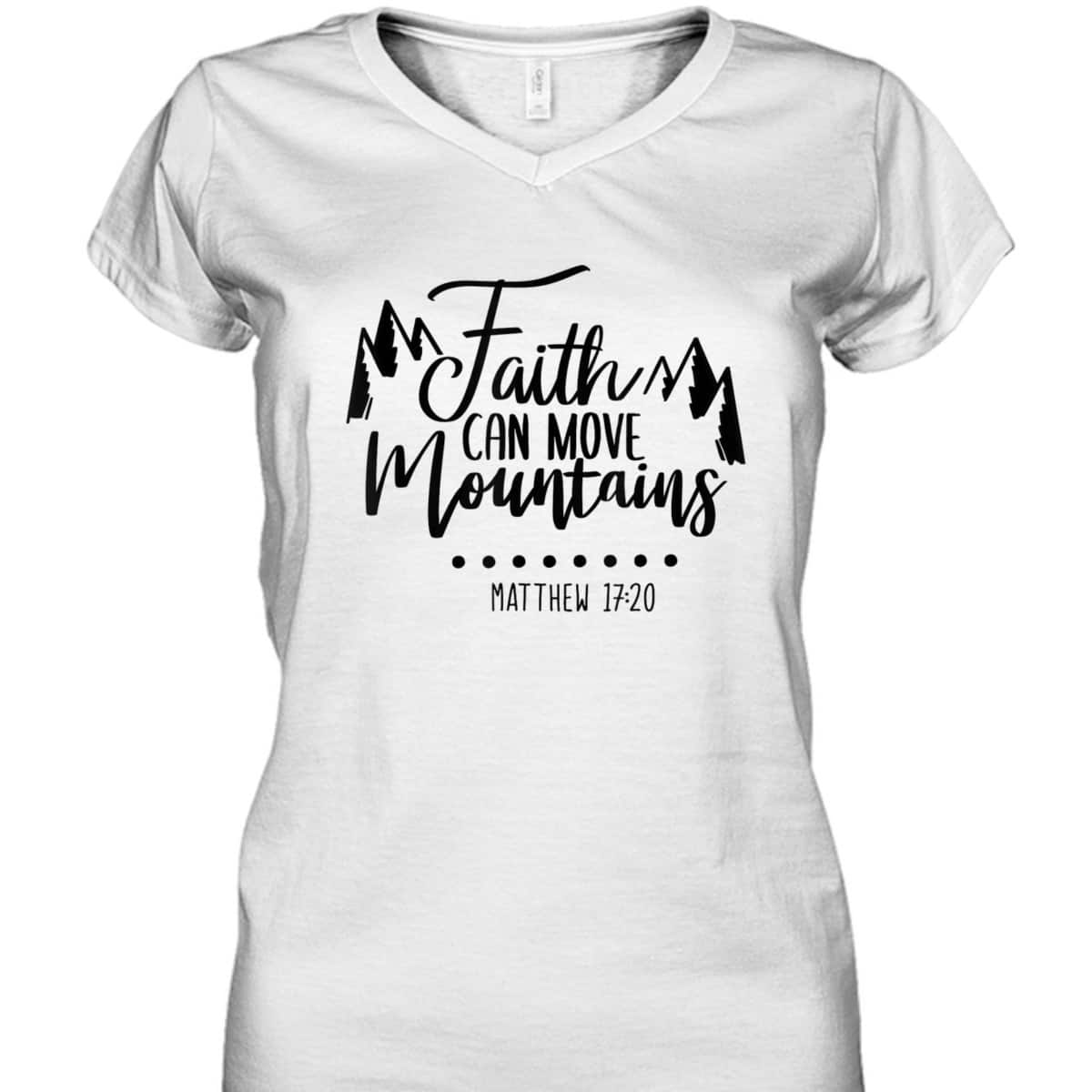 Faith Can Move Mountains Vintage T-Shirt Matthew 1720 Bible Verse Quote Faith Can Move Mountains Vintage T-Shirt Matthew 1720 Bible Verse Quote