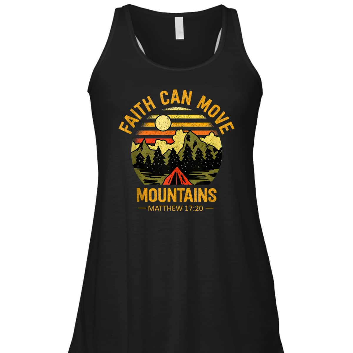 Christian Retro Faith Can Move Mountains T-Shirt Jesus Christ Saying Matthew 17:20 Bible Verse Gift Christian Retro Faith Can Move Mountains T-Shirt Jesus Christ Saying Matthew 17:20 Bible Verse Gift