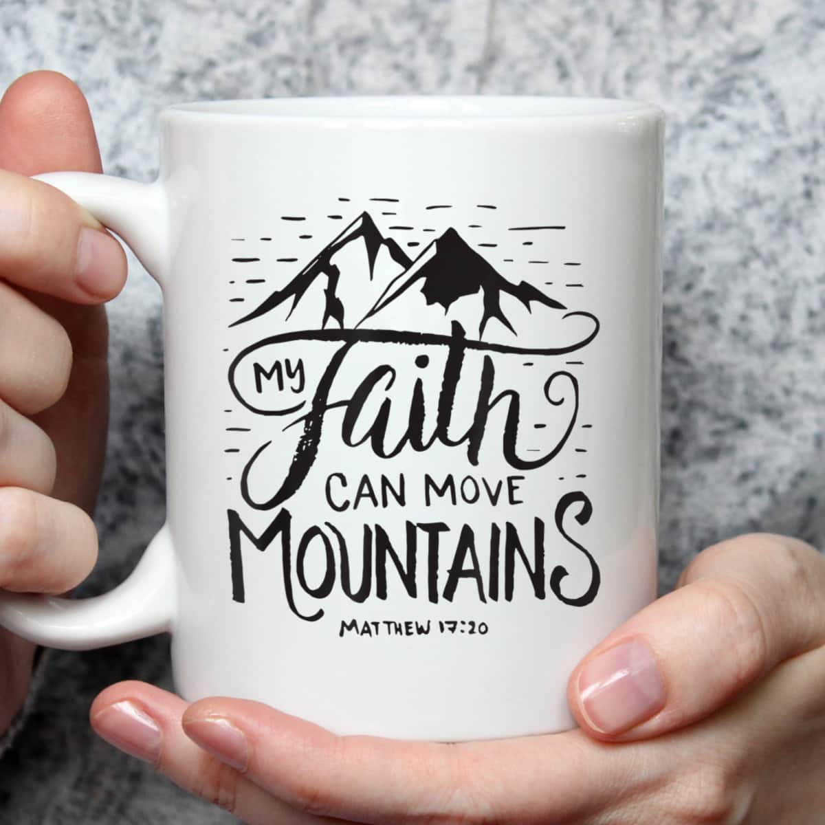 My Faith Can Move Mountains Bible Verse Christian T-Shirt For Believers My Faith Can Move Mountains Bible Verse Christian T-Shirt For Believers