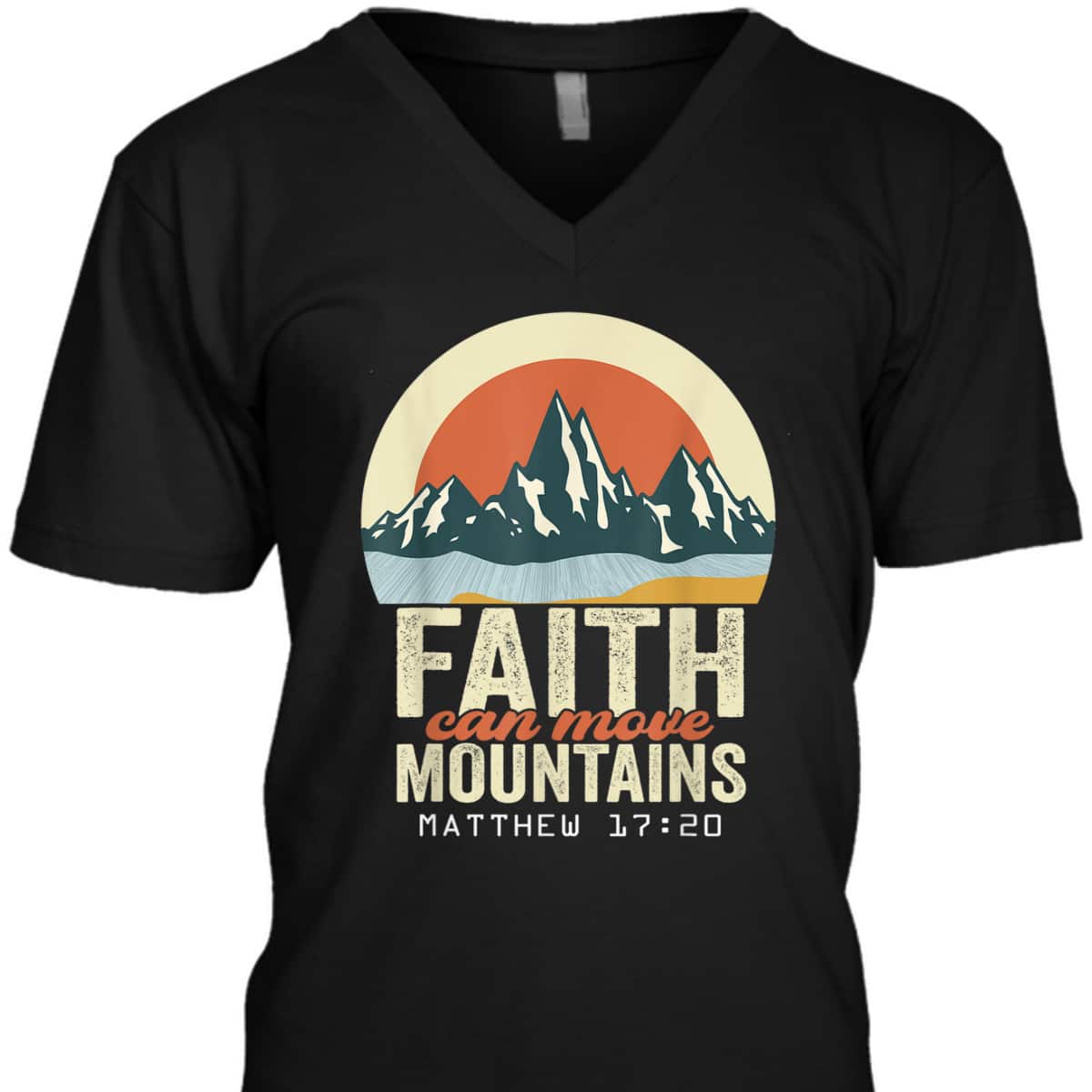 Faith Can Move Mountains Christian Inspirational T-Shirt Scripture Bible Verse Gift Faith Can Move Mountains Christian Inspirational T-Shirt Scripture Bible Verse Gift