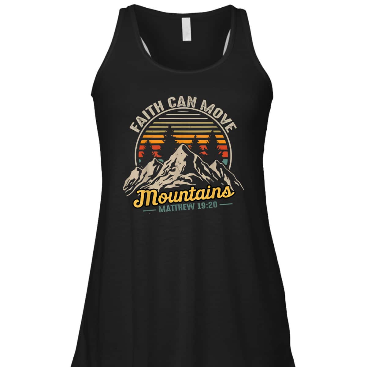 Faith Can Move Mountains Vintage Christian Quote T-Shirt Faith Can Move Mountains Vintage Christian Quote T-Shirt