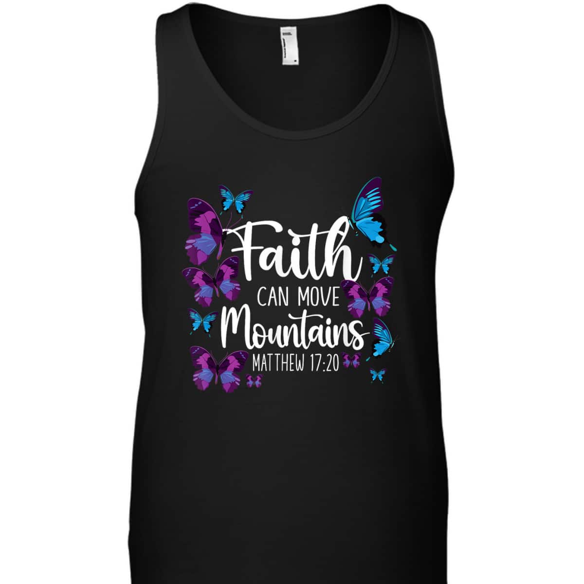 Christian Bible Verse Quote Butterfly Matthew 1720 T-Shirt Christian Bible Verse Quote Butterfly Matthew 1720 T-Shirt