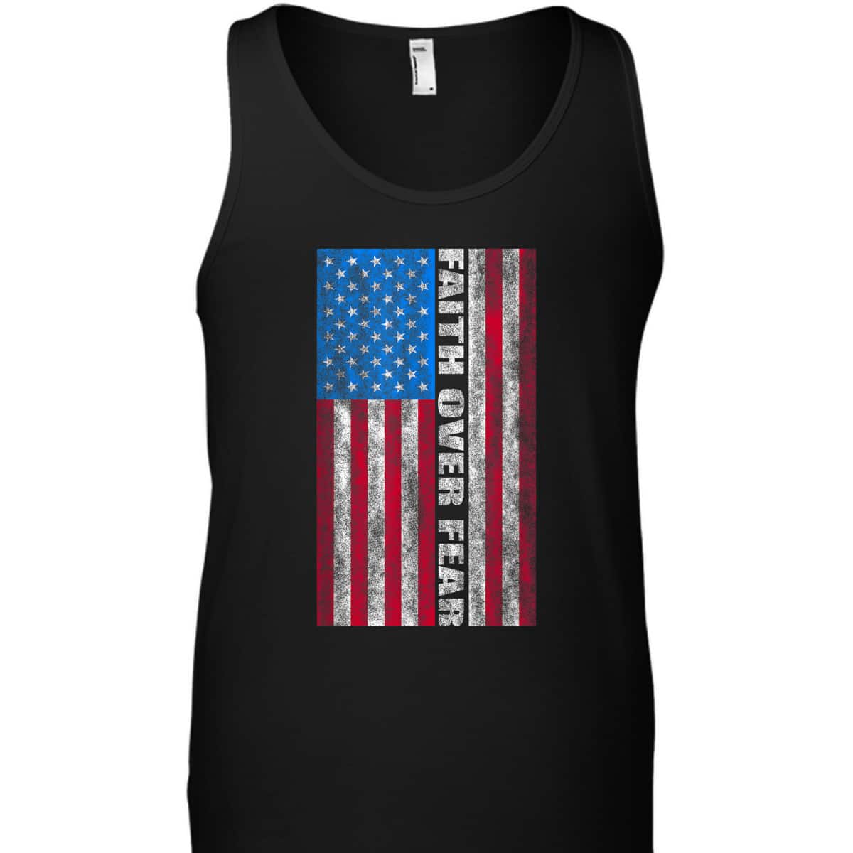 Faith Over Fear T-Shirt Vintage USA Flag 4th Of July Independence Day Gift Faith Over Fear T-Shirt Vintage USA Flag 4th Of July Independence Day Gift