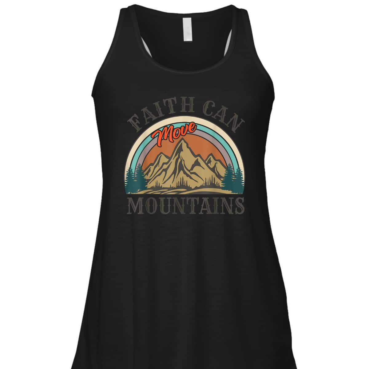Faith Can Move Mountains T-Shirt Vintage Retro Bible Verse Gift Faith Can Move Mountains T-Shirt Vintage Retro Bible Verse Gift
