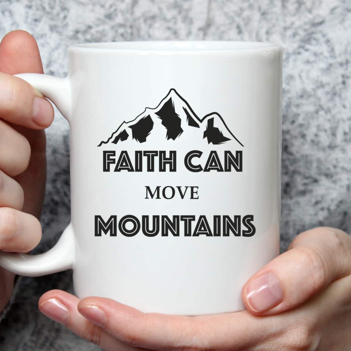 Faith Can Move Mountains Inspirational Bible Verse Christian T-Shirt Faith Can Move Mountains Inspirational Bible Verse Christian T-Shirt