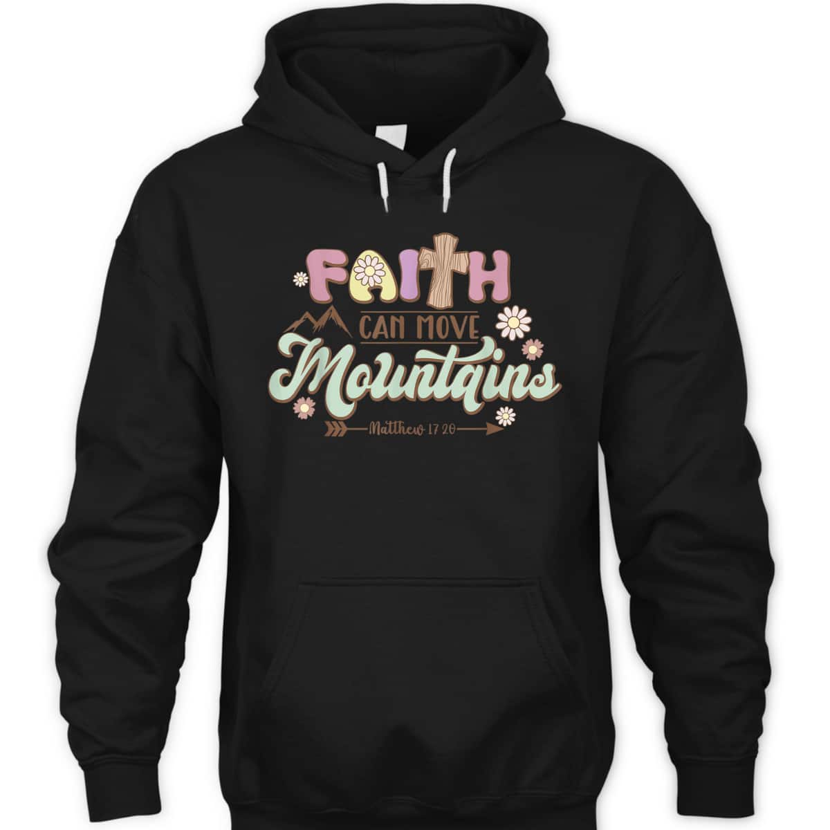 Faith Can Move Mountains T-Shirt Bible Verse Groovy Christian Faith Faith Can Move Mountains T-Shirt Bible Verse Groovy Christian Faith