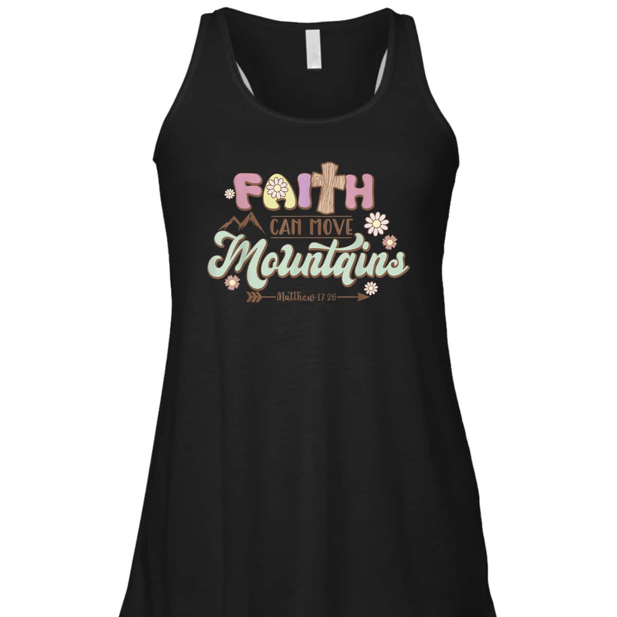 Faith Can Move Mountains T-Shirt Bible Verse Groovy Christian Faith Faith Can Move Mountains T-Shirt Bible Verse Groovy Christian Faith