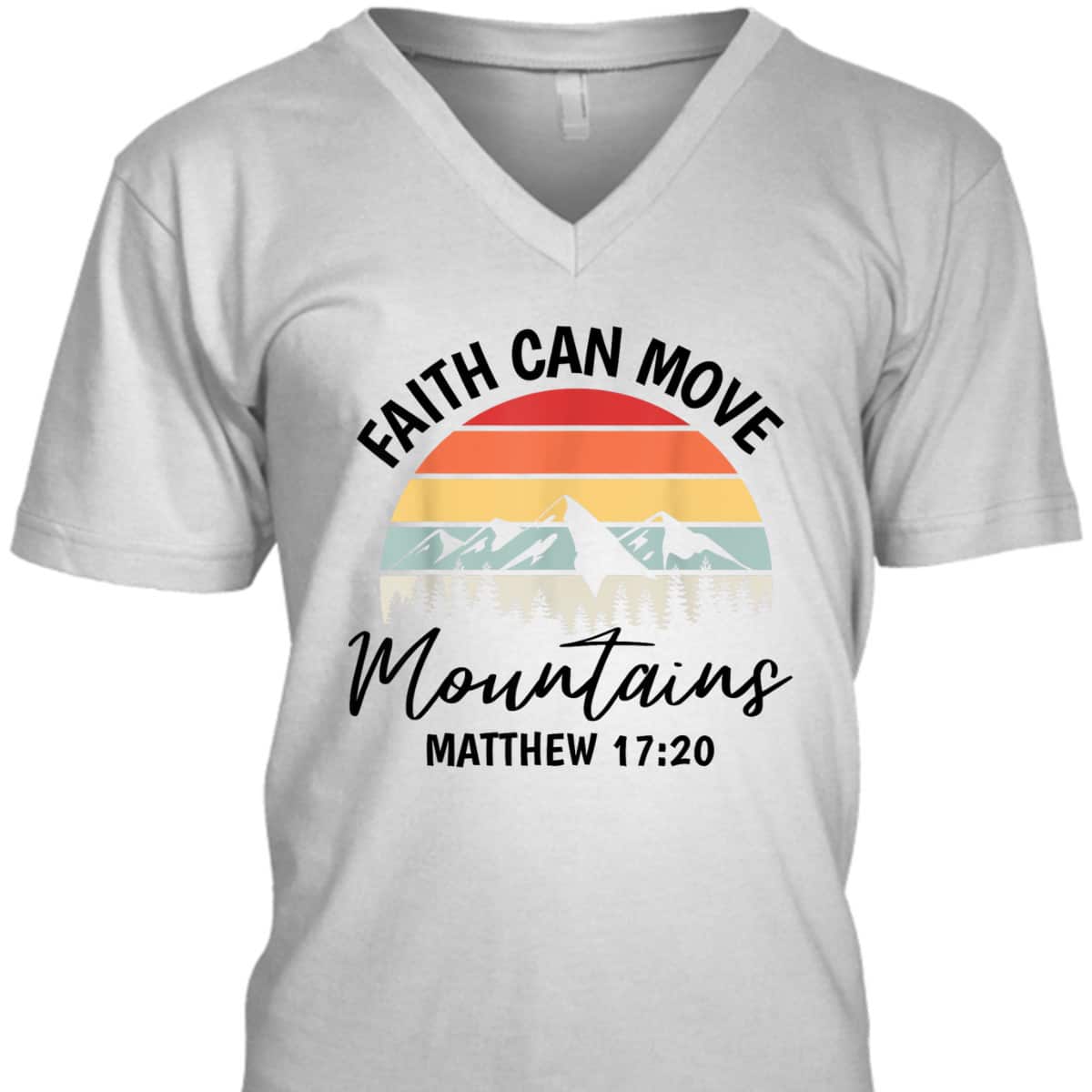 Vintage Faith Can Move Mountains Matthew 1720 T-Shirt Bible Verse Christian Gift Vintage Faith Can Move Mountains Matthew 1720 T-Shirt Bible Verse Christian Gift