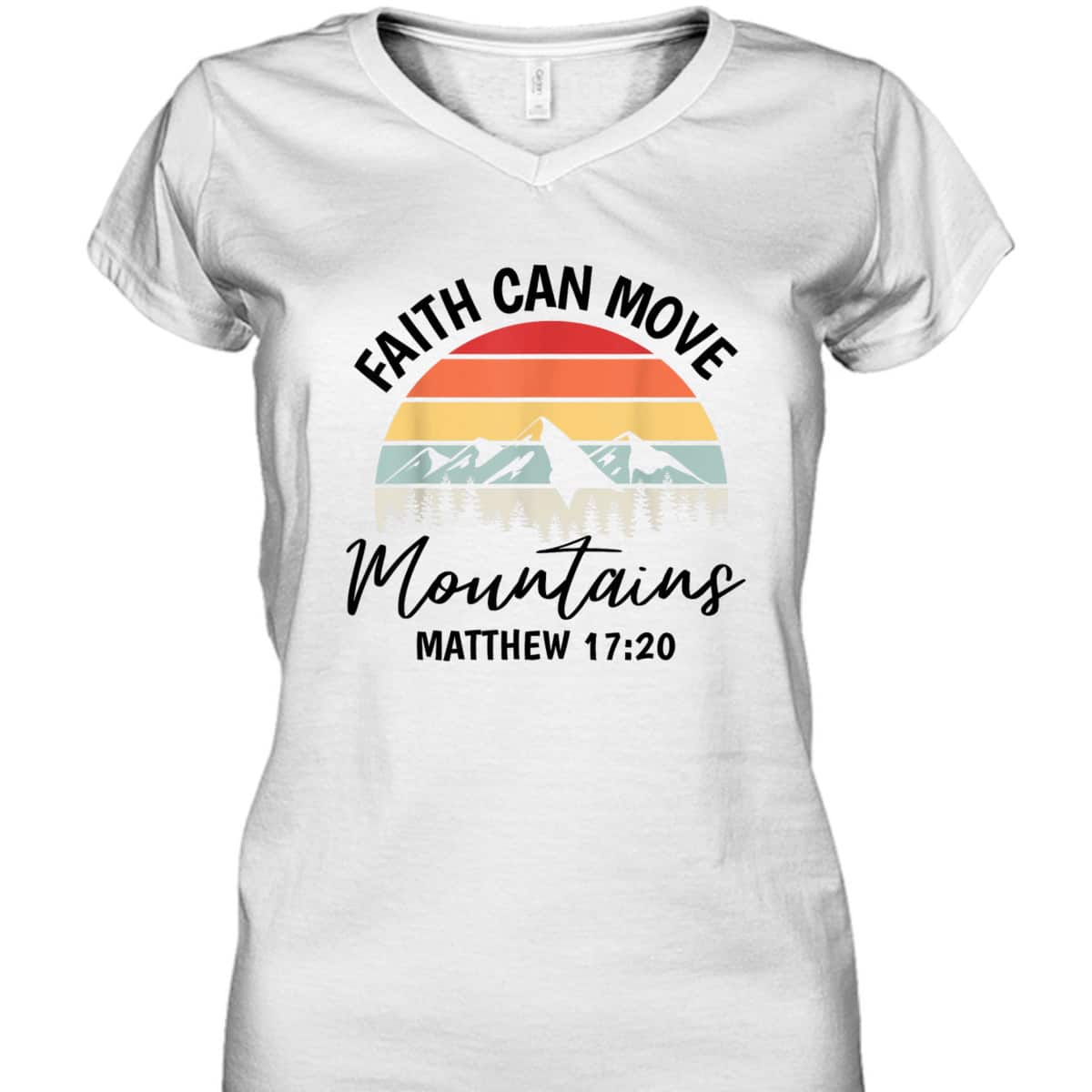 Vintage Faith Can Move Mountains Matthew 1720 T-Shirt Bible Verse Christian Gift Vintage Faith Can Move Mountains Matthew 1720 T-Shirt Bible Verse Christian Gift
