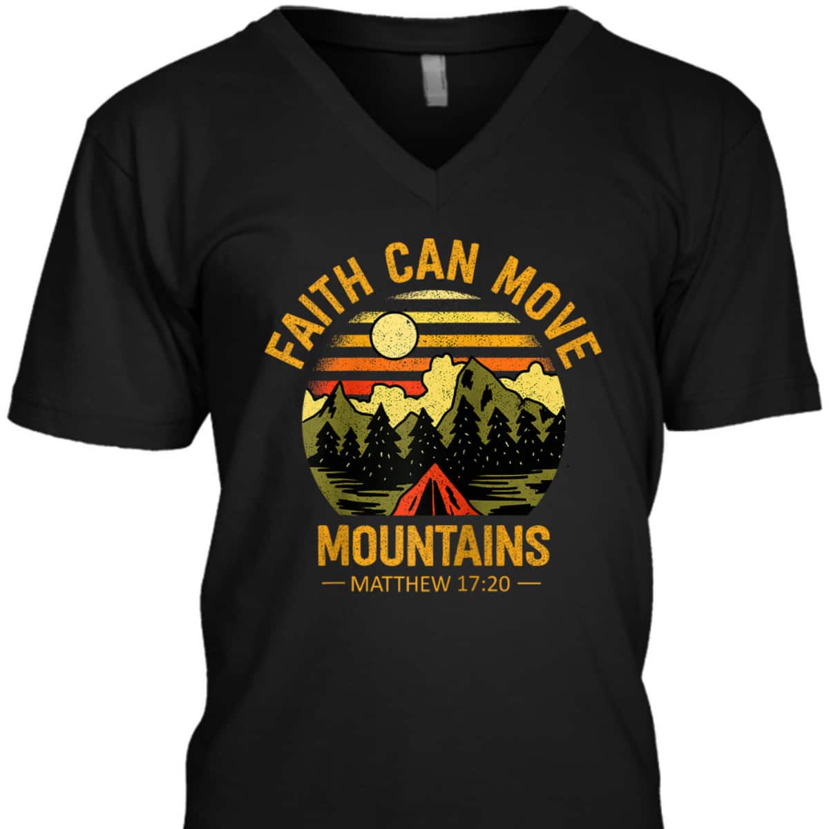 Faith Can Move Mountains T-Shirt Christian Jesus Christ Bible Verse Gift Faith Can Move Mountains T-Shirt Christian Jesus Christ Bible Verse Gift