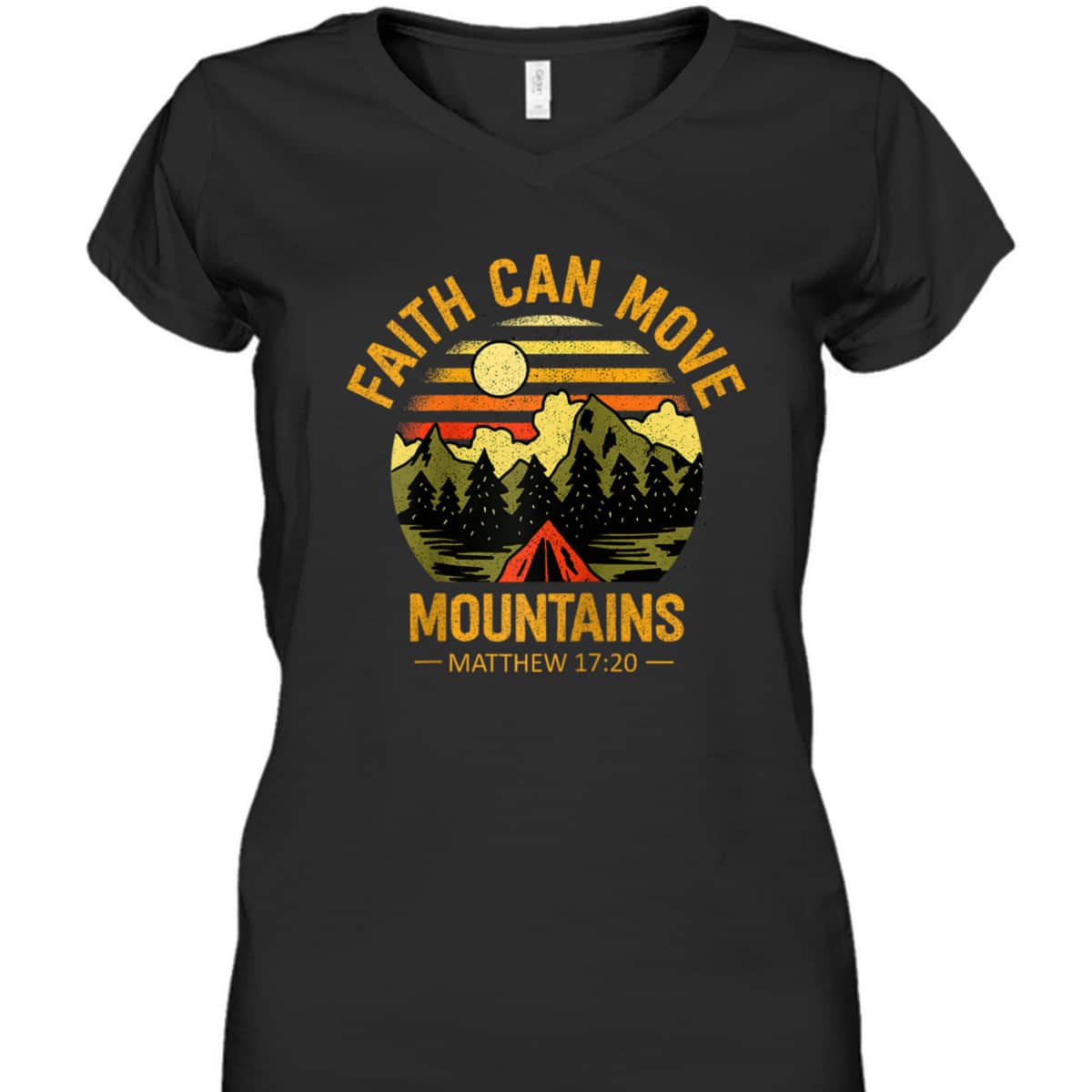 Faith Can Move Mountains T-Shirt Christian Jesus Christ Bible Verse Gift Faith Can Move Mountains T-Shirt Christian Jesus Christ Bible Verse Gift