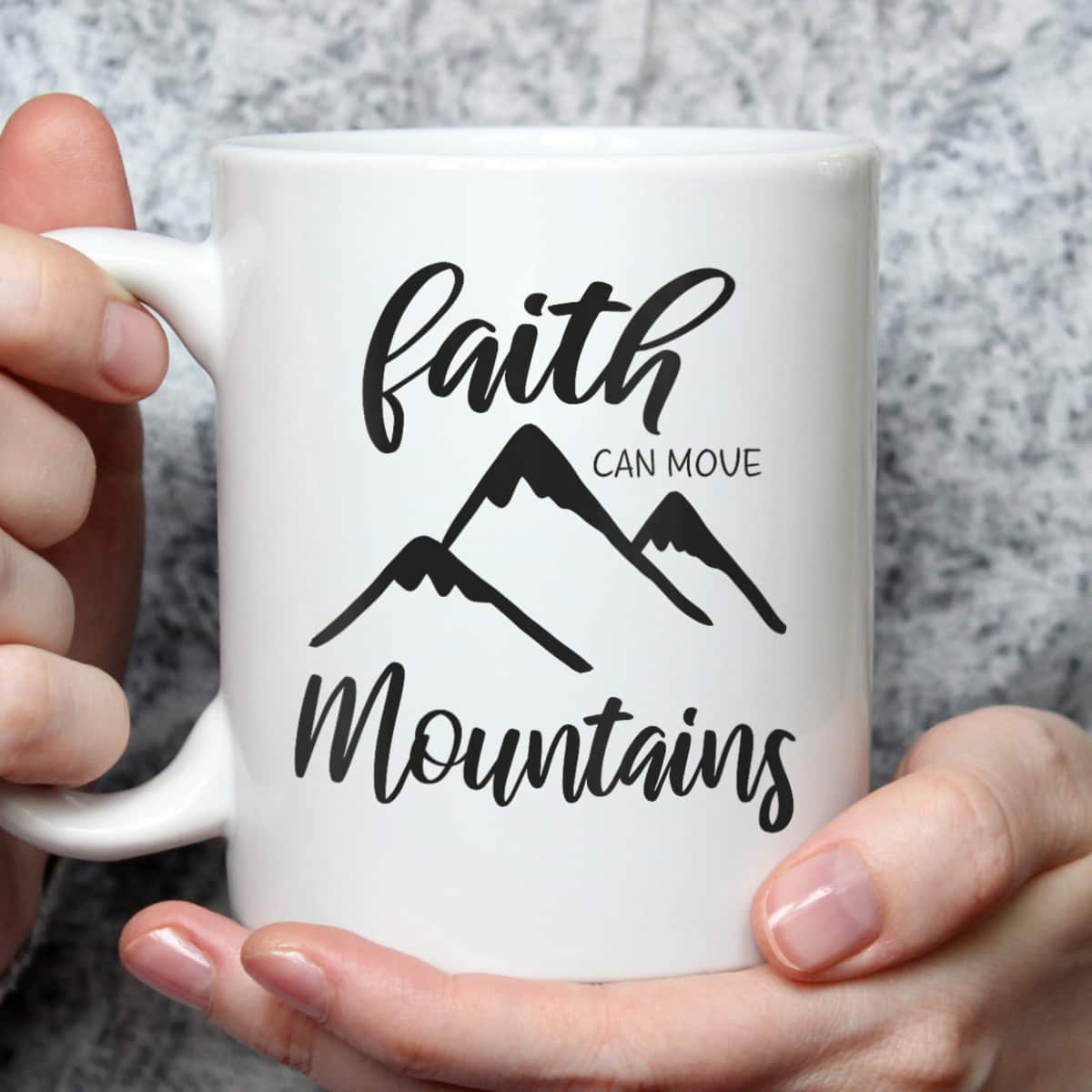 Christian Bible Verse Inspirational T-Shirt Faith Can Move Mountains Christian Bible Verse Inspirational T-Shirt Faith Can Move Mountains