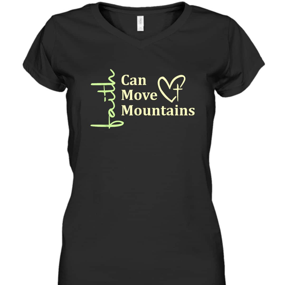 Faith Can Move Mountains T-Shirt Christian Bible Verse Gift Faith Can Move Mountains T-Shirt Christian Bible Verse Gift