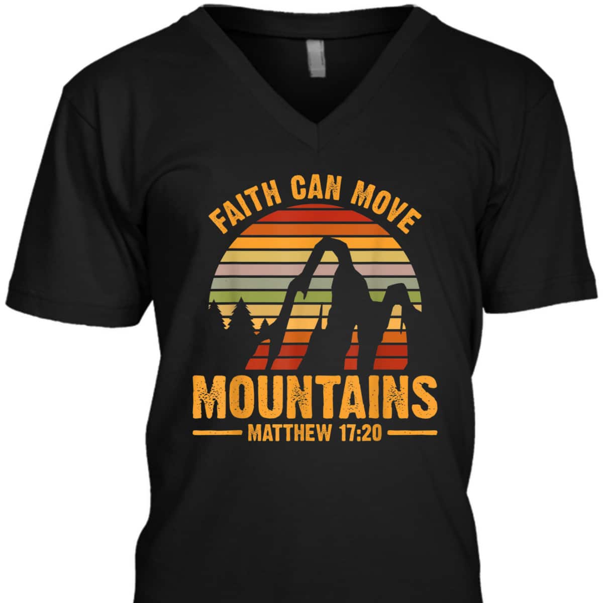 Faith Can Move Mountains T-Shirt Matthew 1720 Bible Verse Christian Gift Faith Can Move Mountains T-Shirt Matthew 1720 Bible Verse Christian Gift
