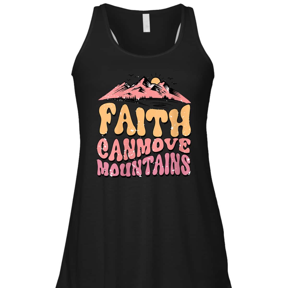 Retro Vintage Faith Can Move Mountains T-Shirt Christian Gift Retro Vintage Faith Can Move Mountains T-Shirt Christian Gift
