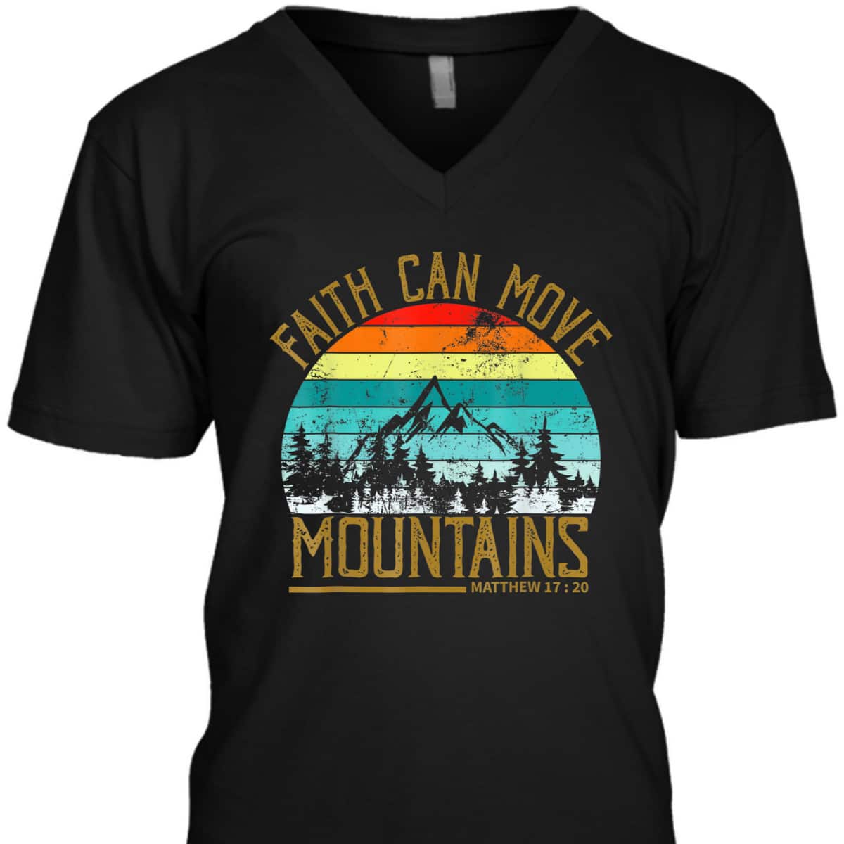 Faith Can Move Mountains T-Shirt Christian Faith Religious Gift Faith Can Move Mountains T-Shirt Christian Faith Religious Gift