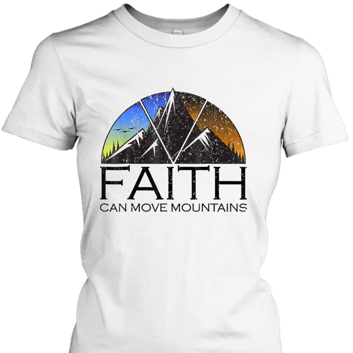 Faith Can Move Mountains T-Shirt Bible Verse Religious Christian Gift Faith Can Move Mountains T-Shirt Bible Verse Religious Christian Gift