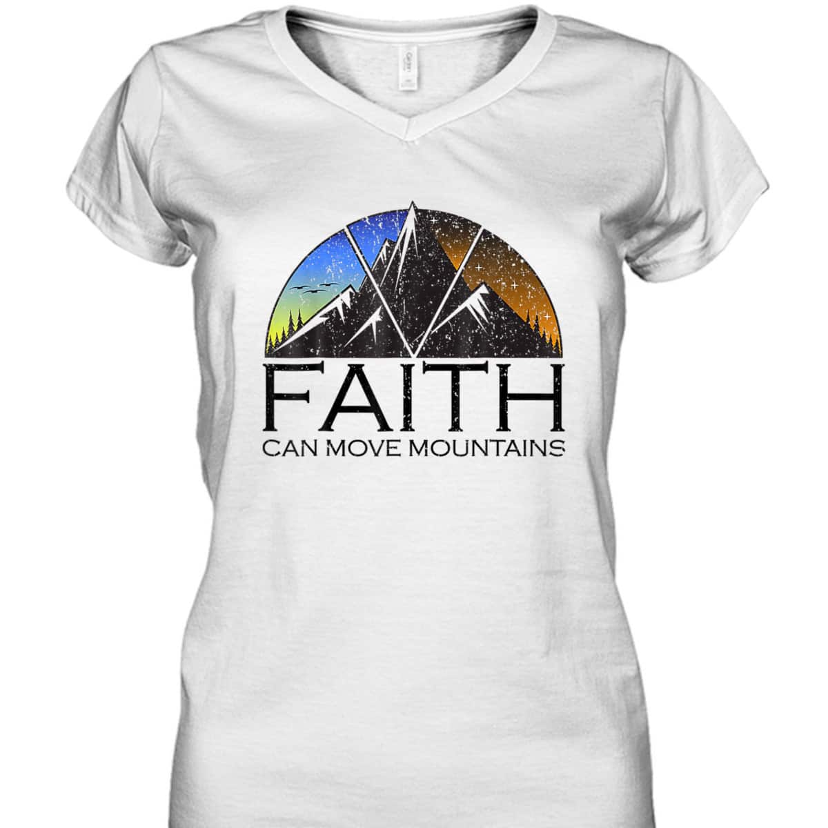 Faith Can Move Mountains T-Shirt Bible Verse Religious Christian Gift Faith Can Move Mountains T-Shirt Bible Verse Religious Christian Gift