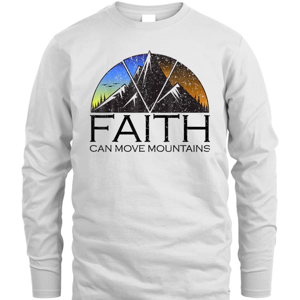 Faith Can Move Mountains T-Shirt Bible Verse Religious Christian Gift Faith Can Move Mountains T-Shirt Bible Verse Religious Christian Gift