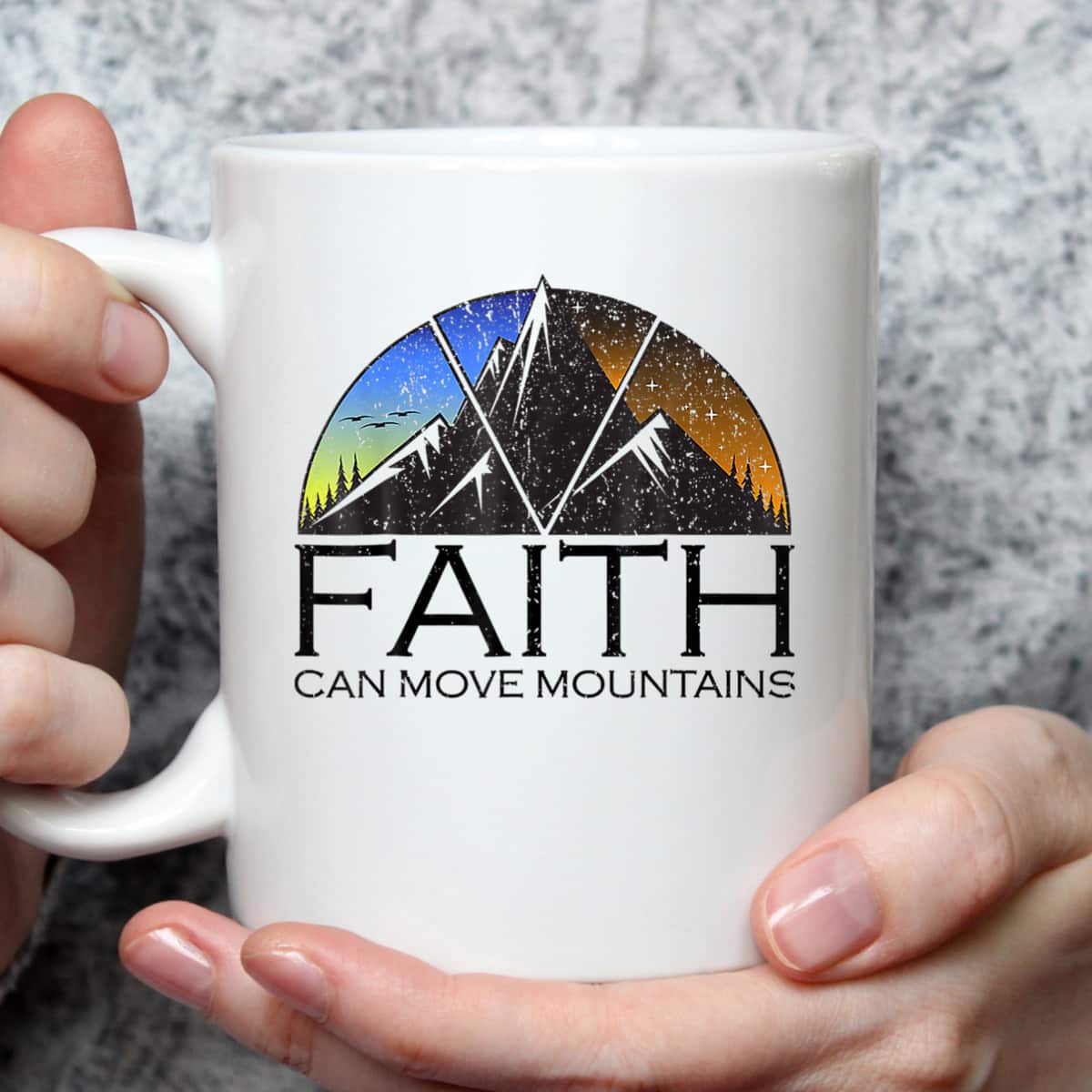 Faith Can Move Mountains T-Shirt Bible Verse Religious Christian Gift Faith Can Move Mountains T-Shirt Bible Verse Religious Christian Gift