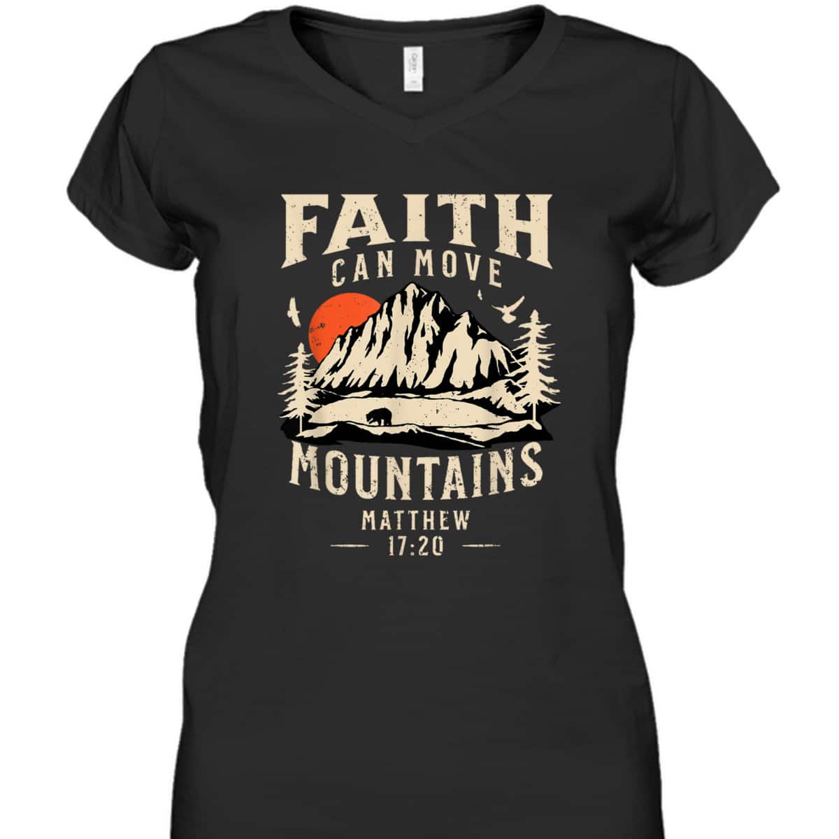 Vintage Faith Can Move Mountains T-Shirt Christian Jesus Lovers Gift Vintage Faith Can Move Mountains T-Shirt Christian Jesus Lovers Gift