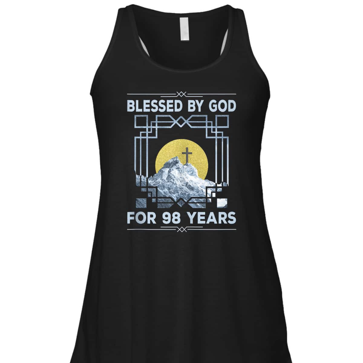 Blessed By God For 98 Years Religious Cross 98th Birthday T-Shirt Blessed By God For 98 Years Religious Cross 98th Birthday T-Shirt