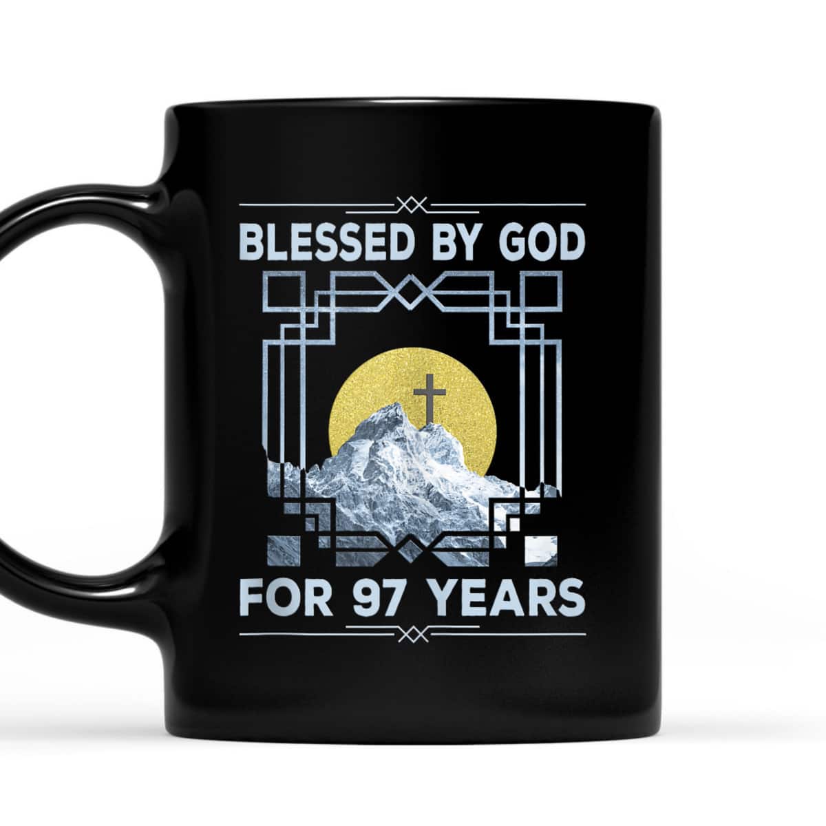 Blessed By God For 97 Years Religious Cross 97th Birthday T-Shirt Blessed By God For 97 Years Religious Cross 97th Birthday T-Shirt