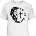Man Of Faith Lion Of Judah Bible Verse T-Shirt For Christians Man Of Faith Lion Of Judah Bible Verse T-Shirt For Christians