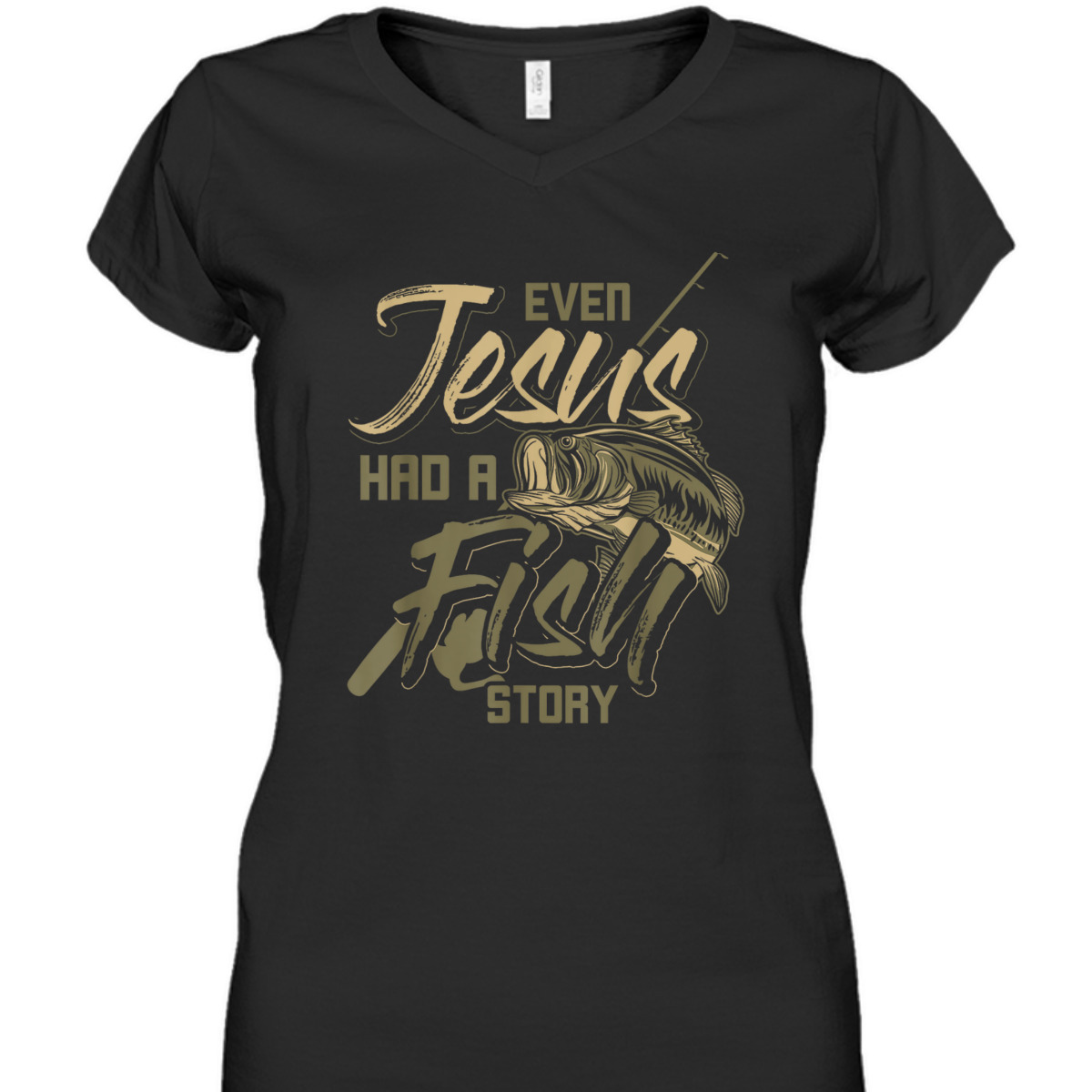 Even Jesus Had A Fish Story Funny Religious T-Shirt For Christian Fishermen