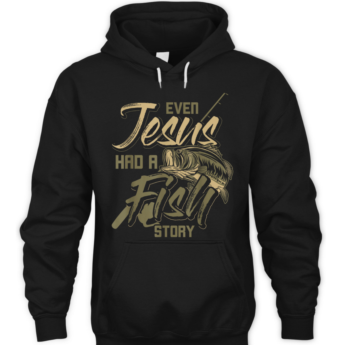 Even Jesus Had A Fish Story Funny Religious T-Shirt For Christian Fishermen