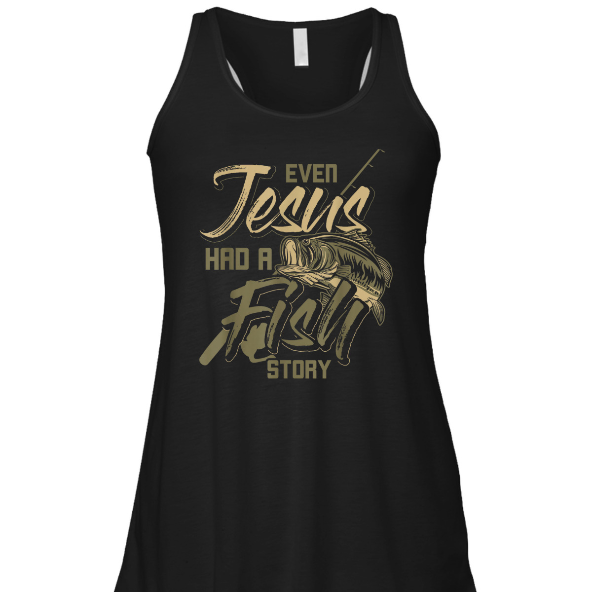 Even Jesus Had A Fish Story Funny Religious T-Shirt For Christian Fishermen