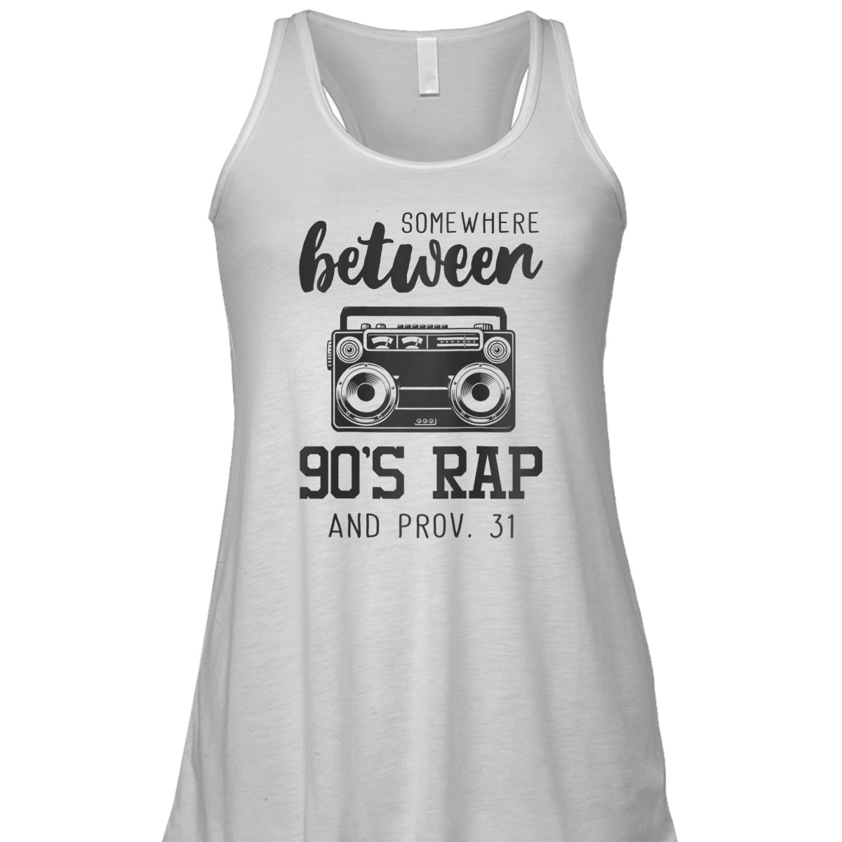 Christian Funny T-Shirt Bible Verse Somewhere Between 09's Rap And Proverbs 31