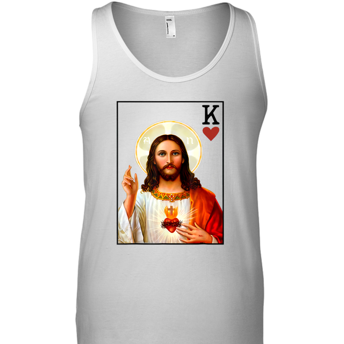 Jesus King Of Hearts Card Christian Religious T-Shirt Jesus King Of Hearts Card Christian Religious T-Shirt