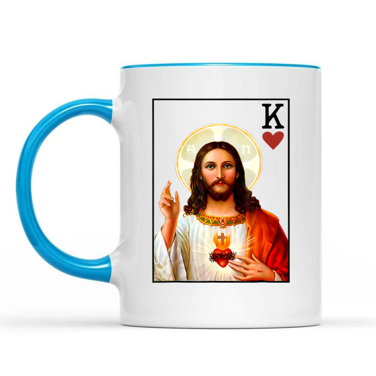 Jesus King Of Hearts Card Christian Religious T-Shirt Jesus King Of Hearts Card Christian Religious T-Shirt