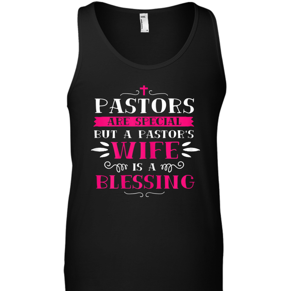 Funny Christian Christmas Pastor Wife T-Shirt Pastor's Wife Is A Blessing