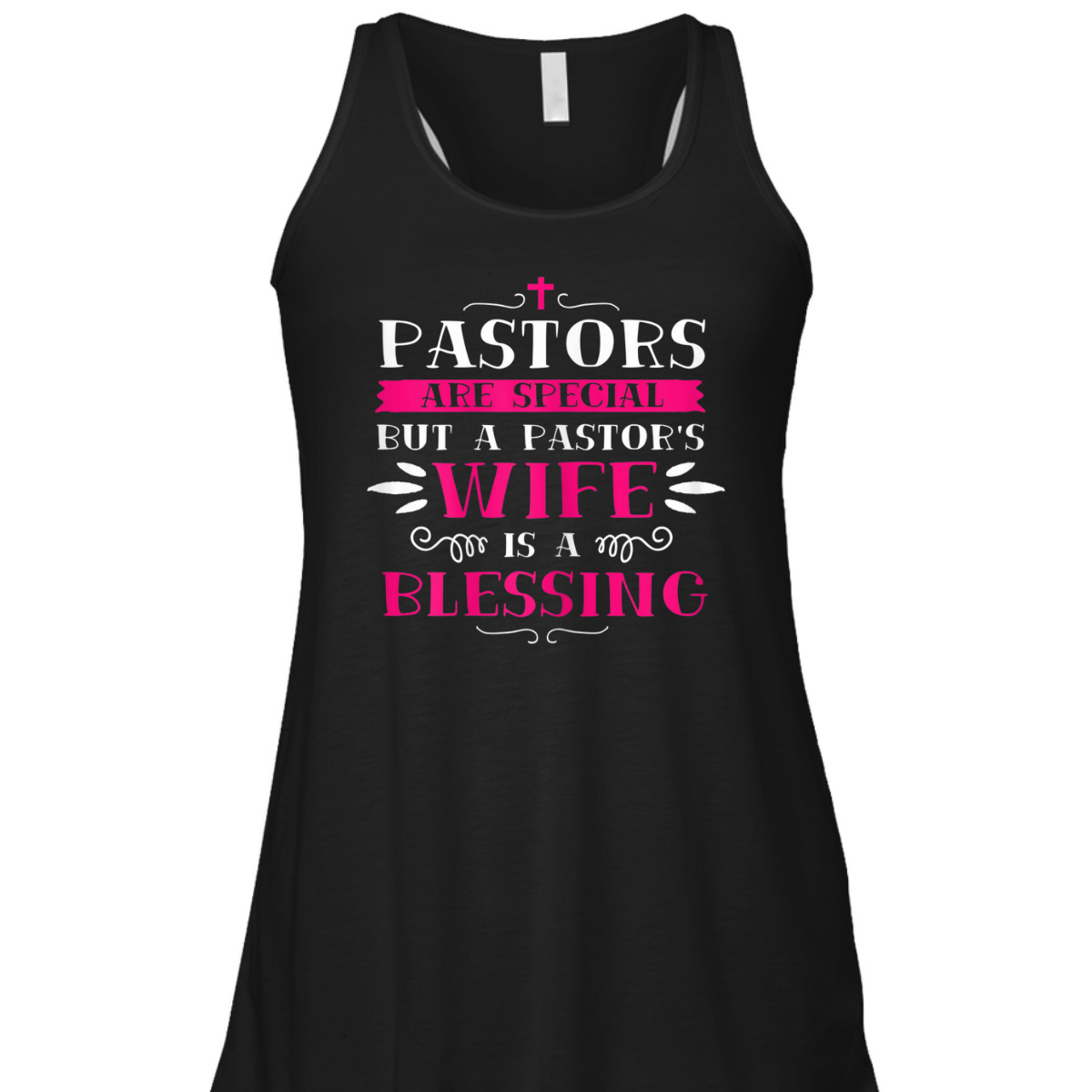 Funny Christian Christmas Pastor Wife T-Shirt Pastor's Wife Is A Blessing