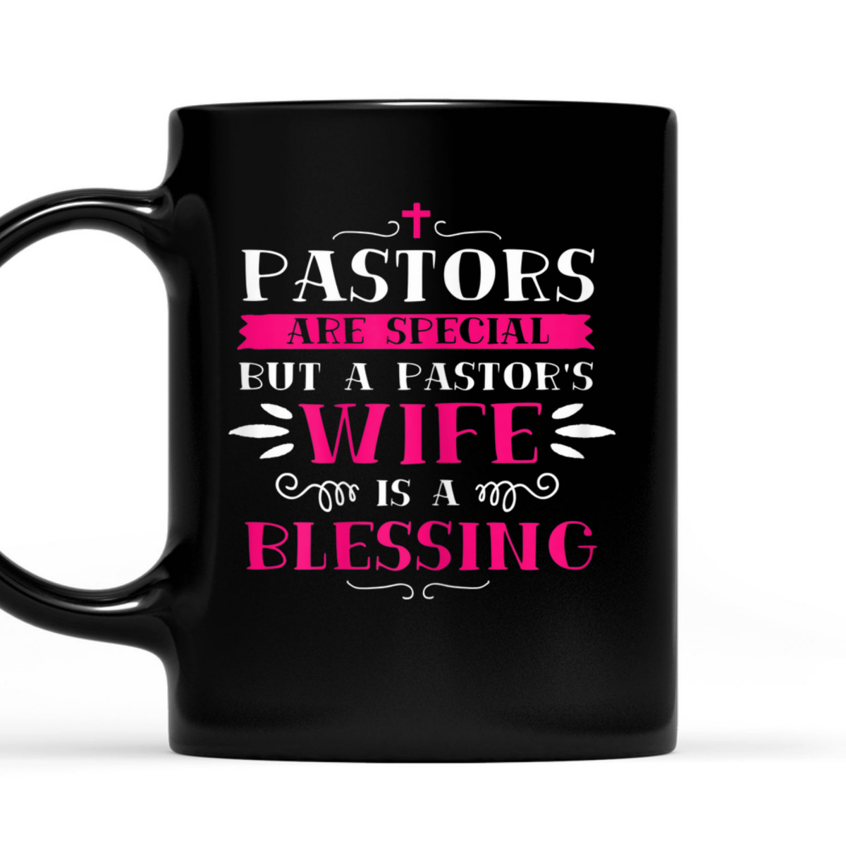 Funny Christian Christmas Pastor Wife T-Shirt Pastor's Wife Is A Blessing