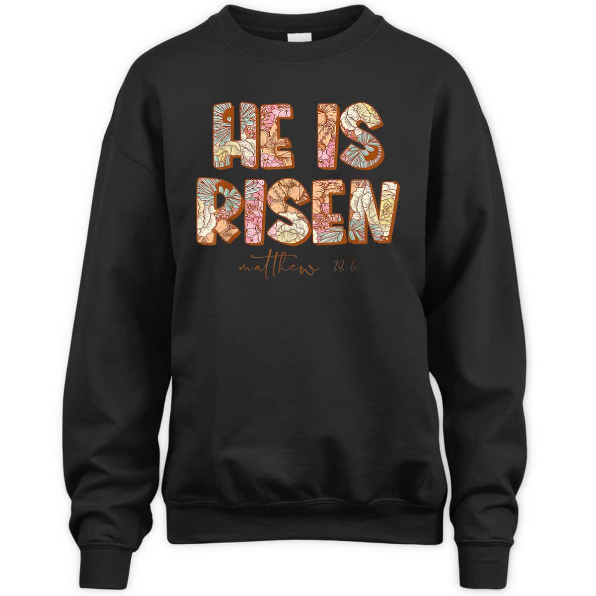 Floral He Is Risen Matthew 28 6 Christian Bible Verse Easter Day T-Shirt Floral He Is Risen Matthew 28 6 Christian Bible Verse Easter Day T-Shirt