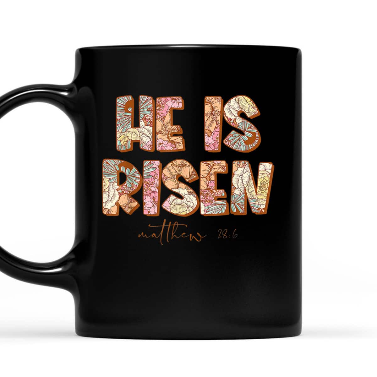 Floral He Is Risen Matthew 28 6 Christian Bible Verse Easter Day T-Shirt Floral He Is Risen Matthew 28 6 Christian Bible Verse Easter Day T-Shirt