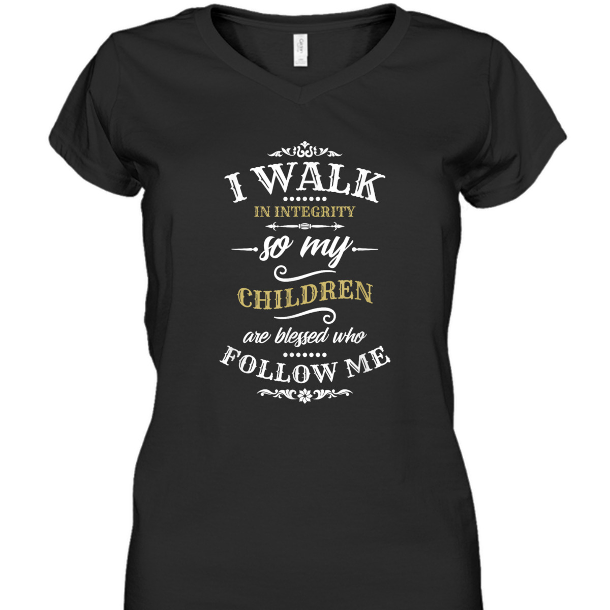 Christian Father's Day Mother's Day T-Shirt I Walk In Integrity Christian Father's Day Mother's Day T-Shirt I Walk In Integrity