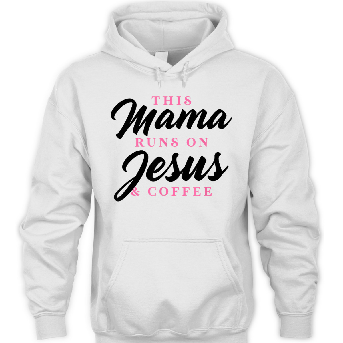 Mother's Day T-Shirt This Mom Mama Runs On Jesus And Coffee Christian Mother's Day T-Shirt This Mom Mama Runs On Jesus And Coffee Christian